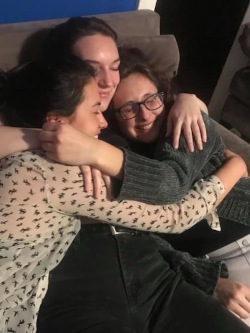 Hoyt Hall Co-Opers Cuddling on Couch