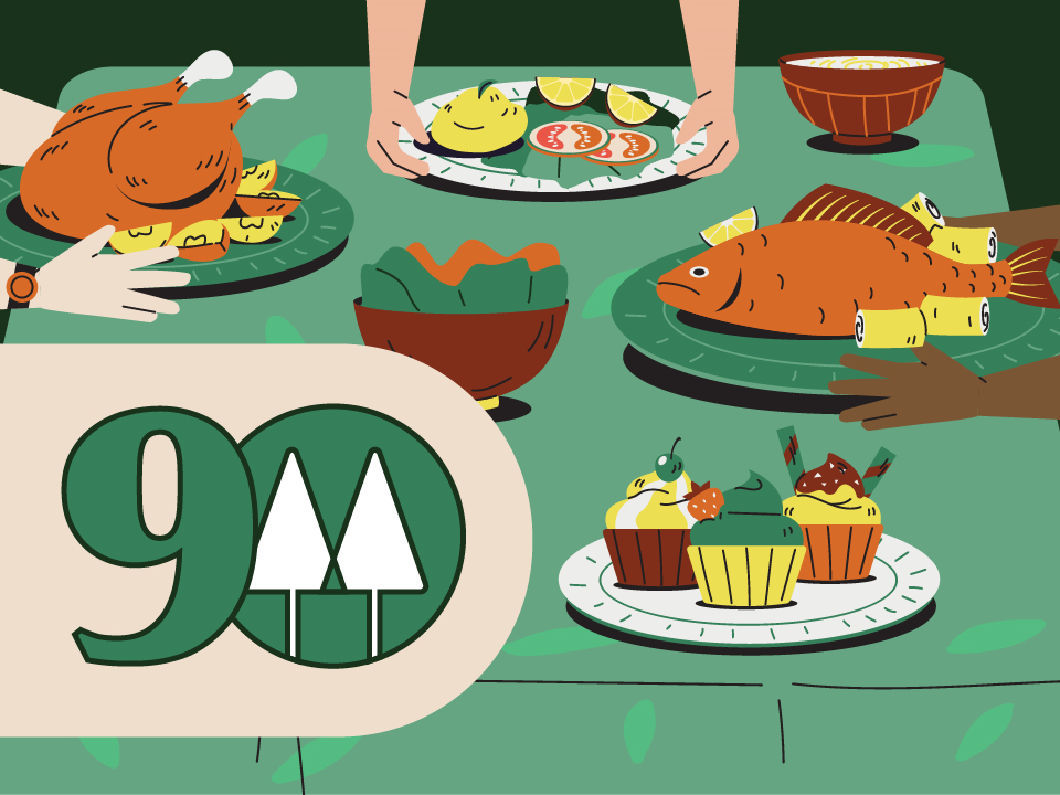 a sumptuous feast spread out on a table 