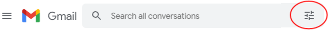 Search config button in form field