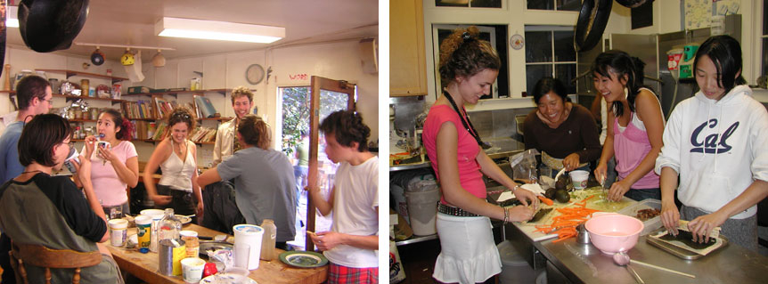 Coopers enjoying cooking together.